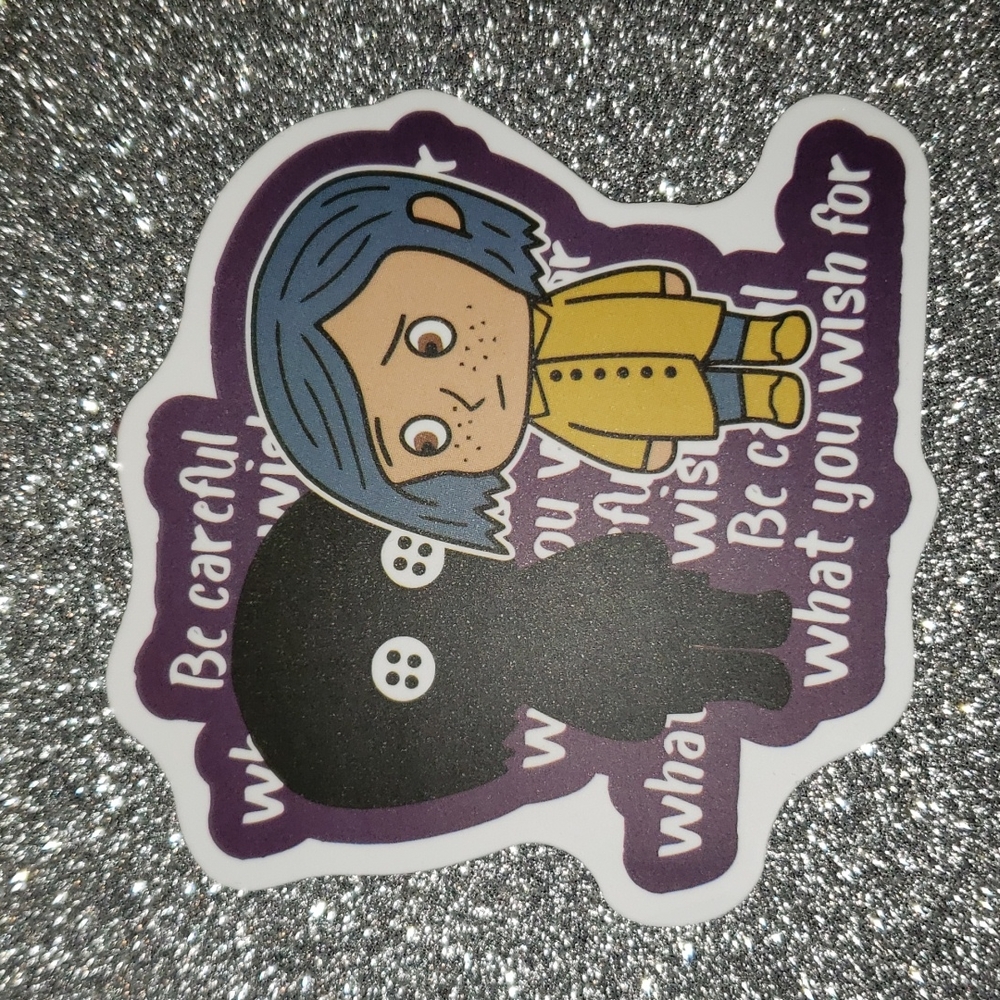 CORALINE Waterproof Sticker Doll